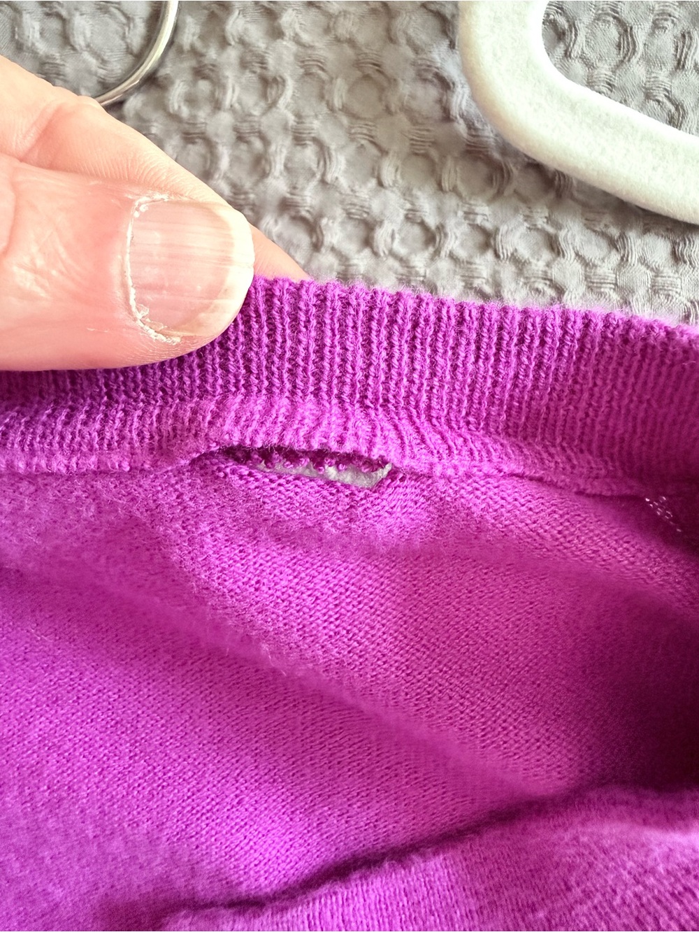J. Crew Magenta cranberry CARYN Crewneck Button-Front Cardigan - Picture 6 of 6